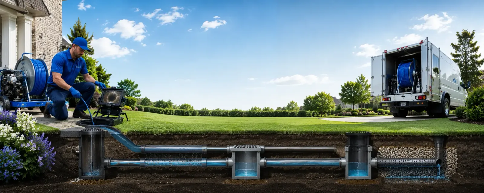 Outdoor drain cleaning information for Vernon, IL